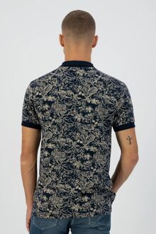 Dstrezzed Polo Bowie Print Donkerblauw - XXL