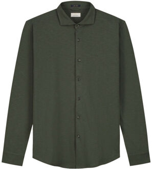 Dstrezzed Shirt fine slub jersey Groen - XL