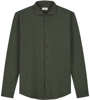Dstrezzed Shirt fine slub jersey - maat XXL Groen