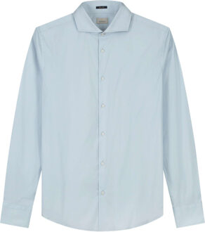 Dstrezzed Shirt italian stretch poplin Blauw - XL