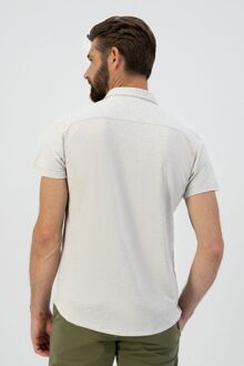 Dstrezzed Short Sleeve Overhemd Ecru Wit - XL