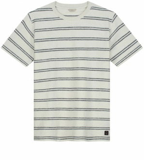 Dstrezzed T-shirt Aiden Blauw heren Navy Streep - XL,M,L