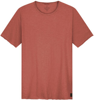 Dstrezzed T-shirt Mc.Queen Cedar Wood  XL Rood, Bruin