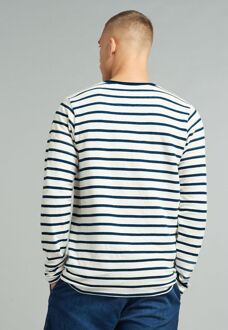 Dstrezzed Trui Strepen Donkerblauw - XXL