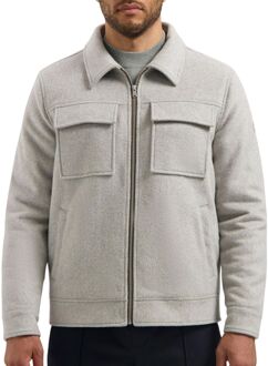 Dstrezzed Wollen jas Colton Zilver heren - L,XXL,S,M,XL