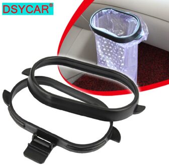 Dsycar 1Set Universele Auto Vuilniszak Plastic Hanger Clip Auto Vuilniszakken Frame Geplakt Trash Holder Bin Voertuig Organizer