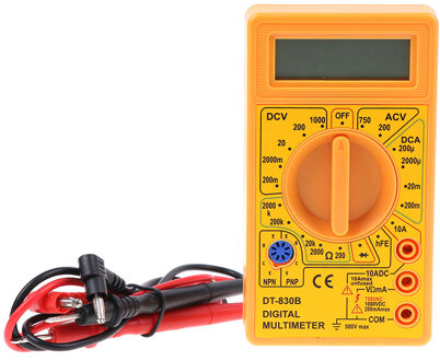 DT-830B Professionele Lcd Digitale Display Digitale Multimeter Ac Dc Handheld Ampèremeter Voltmeter Weerstand Capaciteit Tester