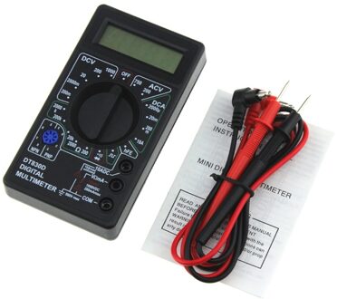 DT-830D Mini Pocket Digitale Multimeter 1999 Telt Ac/Dc Volt Amp Ohm Diode Hfe Continuïteit Tester Amperemeter Voltmeter Ohmmeter Rood