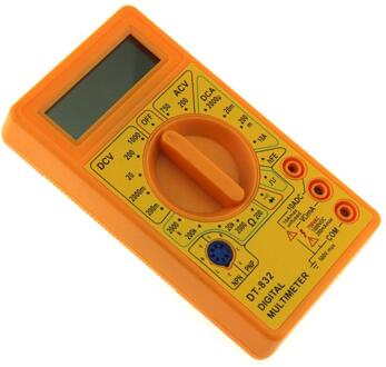 DT-832 Mini Pocket Digitale Multimeter 1999 Telt Ac/Dc Volt Amp Ohm Diode Hfe Continuïteit Tester Amperemeter Voltmeter Ohmmeter geel