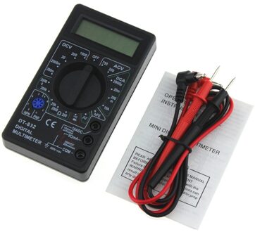 DT-832 Mini Pocket Digitale Multimeter 1999 Telt Volt Amp Ohm Diode Hfe Continuïteit Tester Amperemeter Voltmeter Ohmmeter