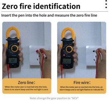 DT3266F Digitale Multimeter Ac/Dc Voltage Ampere Ncv Weerstand Diode Test