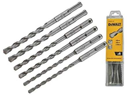 DT60302 SDS-Plus 6 delige SDS-Plus borenset
