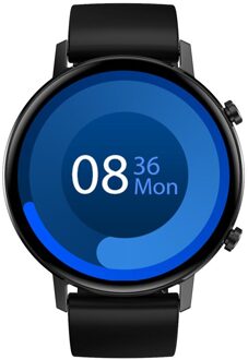DT96 Smart Horloge Vrouwen Meerdere Schermen Trillingen Aanpassing Hartslag Detectie Muziek Controle Smartwatch Slaap Monitoring Silicone zwart