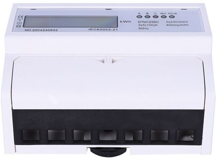DTM125SC Power Meter Din Rail 3 20-80A Fase Lcd Digitale Display Stroomverbruik Energie Elektrische Meter Kwh Ac 220V 380V 50Hz