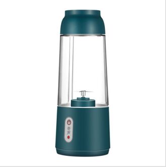 Dtvane Draadloze Elektrische Juicer Cup Voor Thuis Mini Handleiding Sapcentrifuge Usb Opladen Kleine Draagbare Sap Keuken Apparatuur donker groen