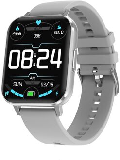 Dtx Smart Horloge IP68 Waterdicht 1.78Inch Grote Scherm Ecg Hartslag Bloeddruk Mannen Vrouwen Smartwatch Voor Ios Android grijs 2