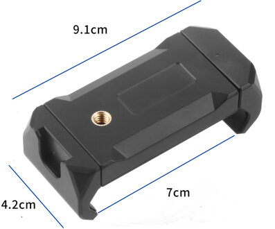 Dual 1/4 Schroef Gat Statief Mount Adapter Tablet Stand Plastic Telefoon Clip Beugel Houder Met Koud Schoen Ondersteuning Intrekbare