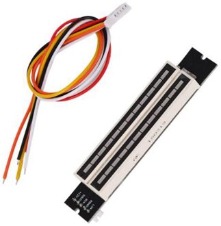 Dual 12 Niveau Indicator Vu Meter Stereo Versterker Verstelbare Licht Speed Board Met Agc Modus Assemed Afgewerkt Kit