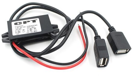 Dual 2 USB Auto Converter DC-DC Auto Power 12V naar 5V 3A 15W Converter Module Micro USB step Down Vermogen Adapter Lage Warmte