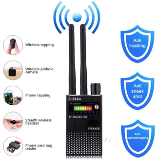 Dual Antenna RF Signal Detector For Hidden Camera Eavesdropping Wireless Audio Bug GPS GSM Device Finder Anti-Spy Scanner
