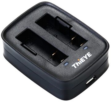 Dual Battery Charger Voor Thieye T5 Edge /T5Pro/8K Action Camera Batterij Accessoires Kan Snel Opladen Twee li-Op Batterijen