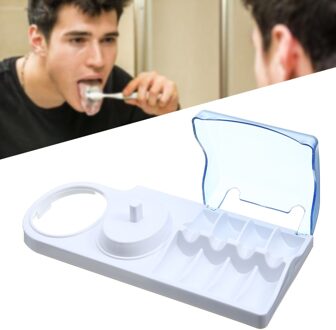 Dual Charger Houders Opzetborstel Tandenborstel Stand Met Een Lader Gat En Vier Tandenborstel Hoofd Base