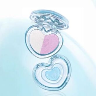 Dual Color Fine Shimmer Highlighter Cream - 2 Colors H02# Ice Pink Lychee - 8.5g