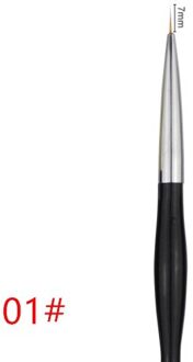 Dual End Nail Art Poly Uv Gel Extension Builder Acryl Liquid Powder Brush Lijnen Streep Liner Tekening Pen Manicure Tool