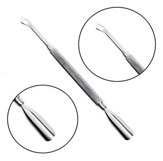 Dual-Ended Chameleon Nail Cuticle Pusher Dode-Skin Remover Rainbow Rvs Nail Art Tool G-A011-4