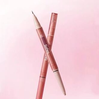 Dual-Ended Fine Multi-Use Pen - 2 Colors 01# Matte Beige - (200mg & 0.30ml)