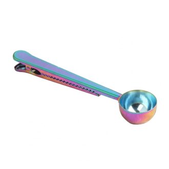 Dual Gebruik Lange Handvat Koffielepel Afdichting Zak Clip Voor Home Kitchen Restaurant veelkleurig