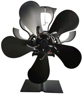 Dual Head 8 Blades Aangedreven Kachel Fan Aluminium Stille Milieuvriendelijke Voor Hout Log Brander Haard Fan