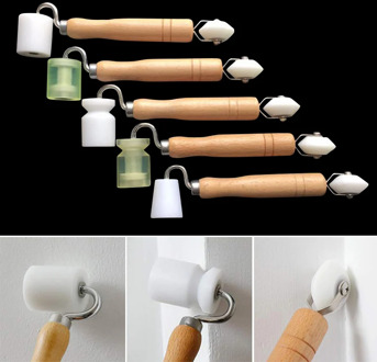 Dual Head Corner Wallpaper Seam Roller Seam DIY Tool for Seamed Home Decor LKS99