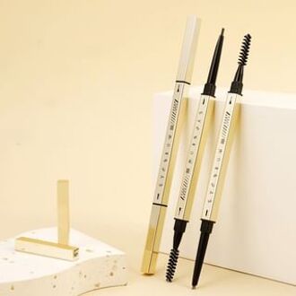 Dual Head Eyebrow Pencil - 3 Colors #03 Dark Brown