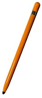 Dual Heads Uiteinden Stylus Draagbare Tablet Smartphone Stylus Pen Universele Vervanging Stylus Pen Zachte Penpunt Schrijven Trekken Capacitieve Oranje