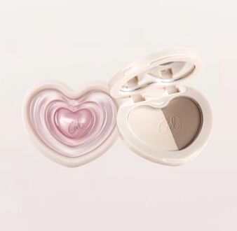 Dual Heart Shaping Contouring Palette - 4 Colors C01# Cement Taupe - 6.5g
