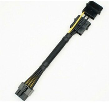 Dual-Molex to 8pin Graphics Card Supply Converter - small