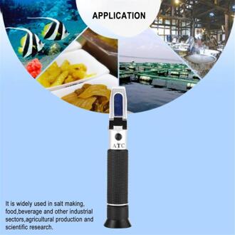 Dual Schaal Zeewater Zoutgehalte Refractometer Meter Salimeter 0 ~ 10% Meting Tool Voor Aquarium Zeewater Monitoring