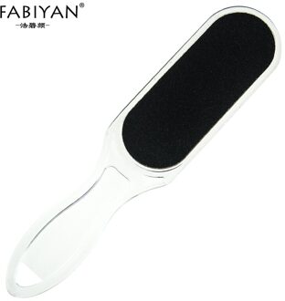 Dual Side Schuurpapier Clear Plastic Handgreep Eelt Remover Voetverzorging Bestand Schraper