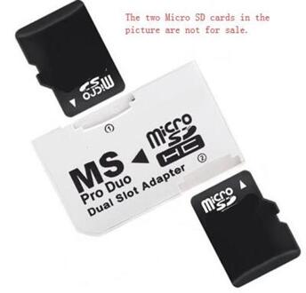 Dual Slot Micro SD (SDHC/ TF) to MS Pro Duo Card Converter - small