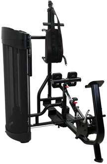 DUAL Station Buik + Rug Zwart