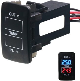 Dual Temperatuur Display Binnen En Buiten De Auto Dual Temperatuur Sensor Voor Honda Civic Crv Fit Jazz Stad Accord