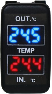 Dual Temperatuur Display Binnen En Buiten De Auto Dual Temperatuur Sensor Voor Toyota Corolla Reiz Prado Prius