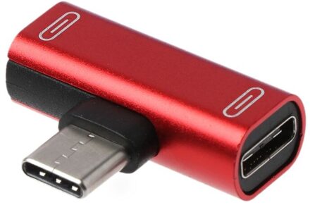 Dual Type C USB-C Oortelefoon Hoofdtelefoon Opladen Lader Adapter Splitter Converter Voor Xiaomi 6 6X 8 Note3 Mix 2 Mate