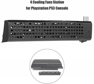 Dual Usb Hub 4 Cooling Fans Station Voor Playstation PS3 (40G/80G) Console