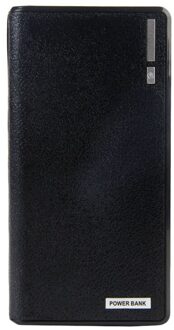 Dual Usb Power Bank 6X18650 Externe Backup Battery Charger Box Case Voor Telefoon zwart