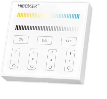 Dual white 4-zone touch panel op batterij