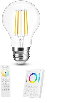 Dual White smart filament lamp van Milight 7W E27 fitting - A60 model - Met afstandsbediening