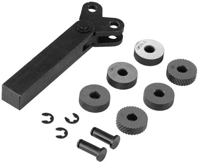 Dual Wiel Opruwen Tool Kit 7Pcs 0.5Mm 1Mm 2Mm Wiel Lineaire Pitch Knurl Set Stalen Draaibank cutter Wiel Opruwen Tool Set