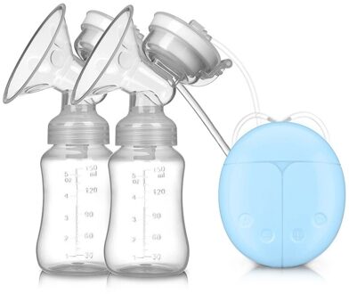 Dual Zuig Borstvoeding Borstkolf Elektronische Baby Borstkolf blauw